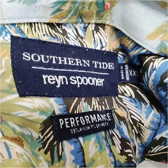 Reyn Spooner Island Time Shirt - Southern Tide Performance Top - Men's Casual - Picture 5 of 5
